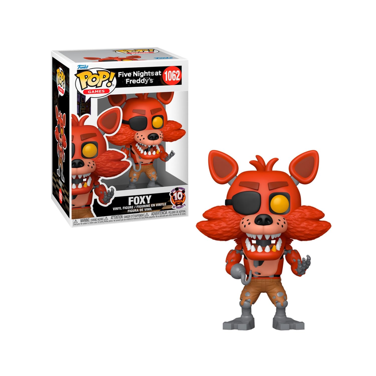 Boneco Funko Pop! Five Nights at Freddy's 10 anos - Foxy | Amazon